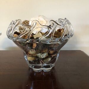 Vintage Duncan Miller Lace Edge Glass Bowl